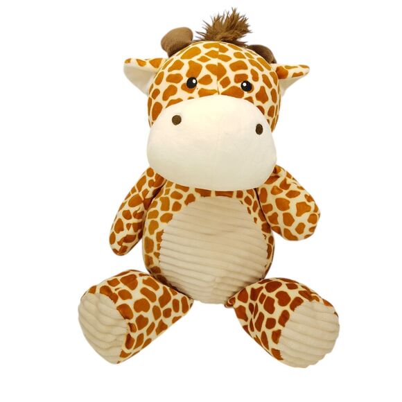 Kellytoy Giraffe Plush Rattle Baby Toy Ribbed Chenille Tummy Stuffed Animal Toy - Picture 1 of 7
